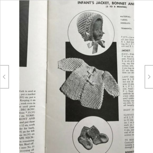 Corticelli Handicrafter #70 Baby Handknits Vtg Craft Book 1950s Knitting Pattern - Picture 2 of 5